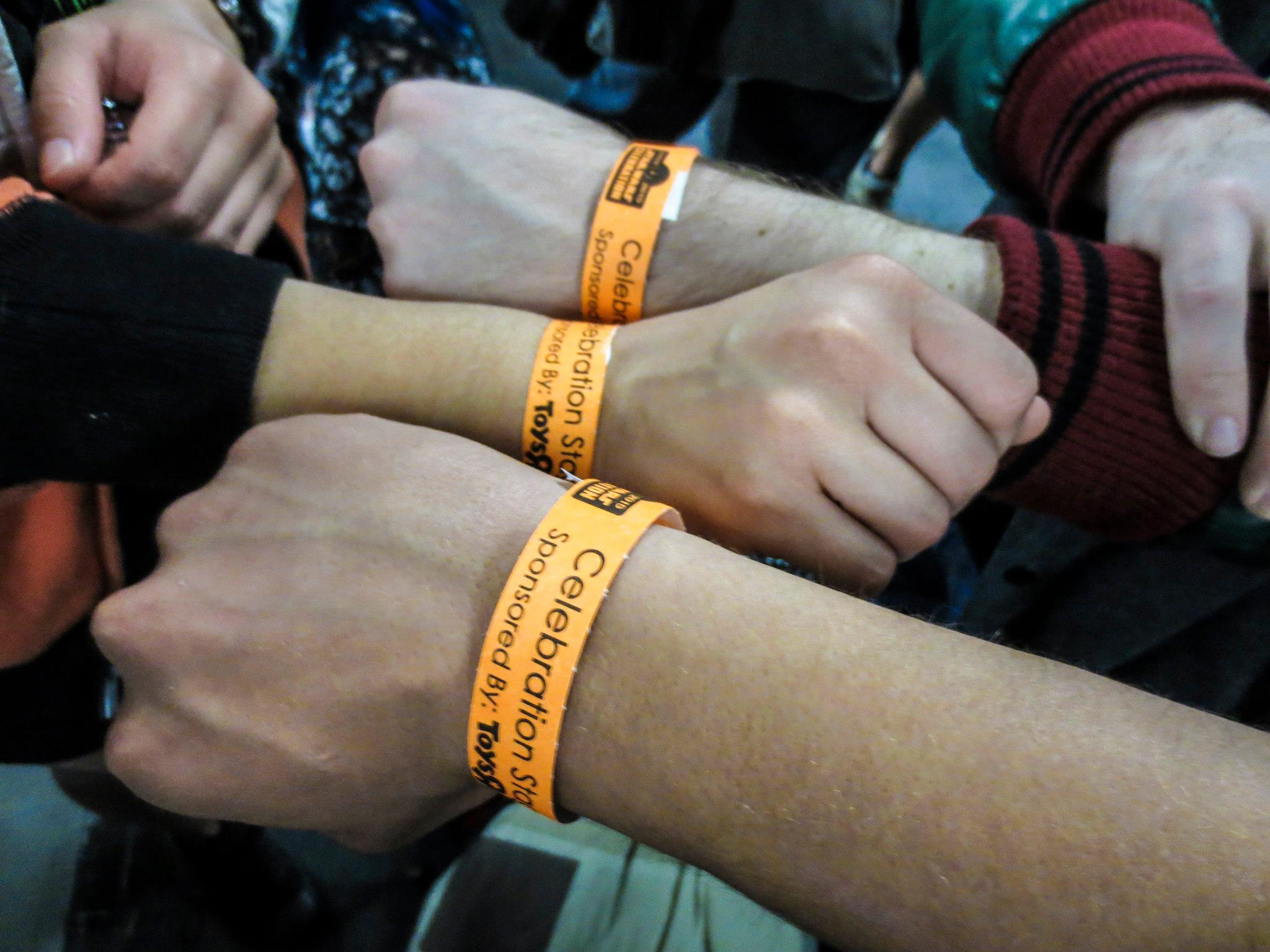 Flashback to Celebration Anaheim's wristband system for the Celebration Stage panel events. 