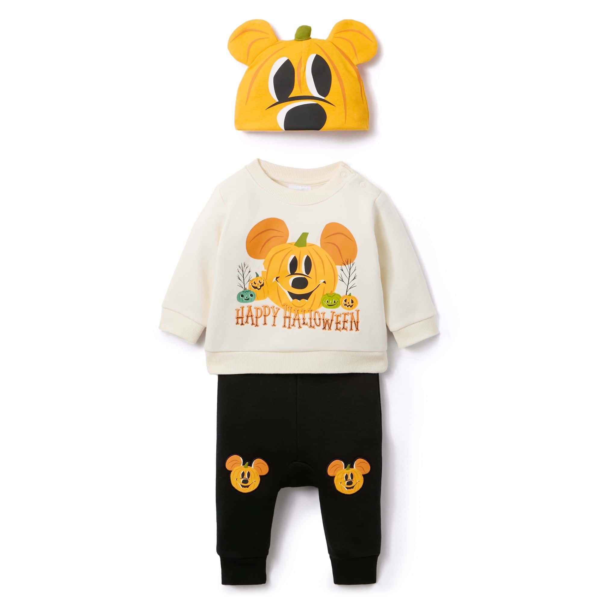 Mickey Mouse Halloween Pullover Pants and Beanie Set for Baby