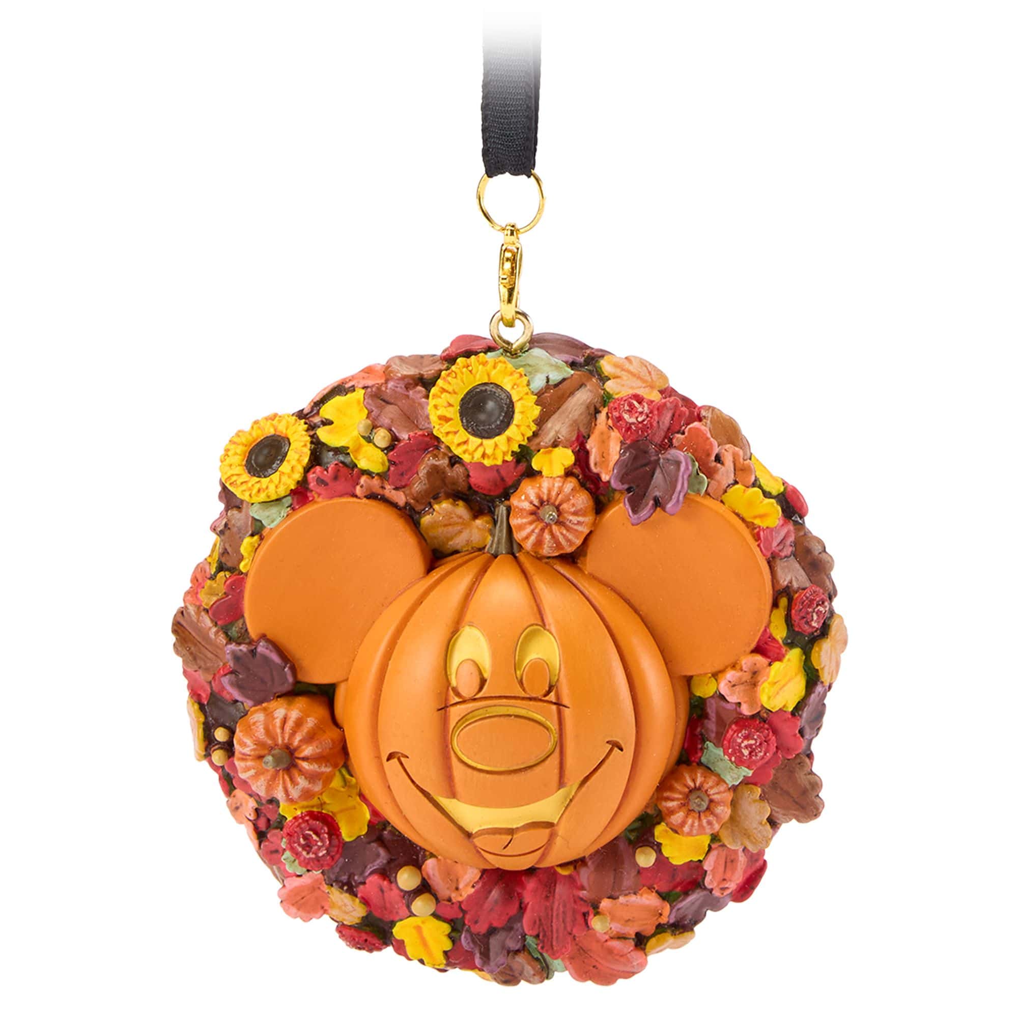 Mickey Mouse Jack o Lantern Wreath Halloween Ornament