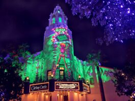 Carthay Circle Exterior at Oogie Boogie Bash