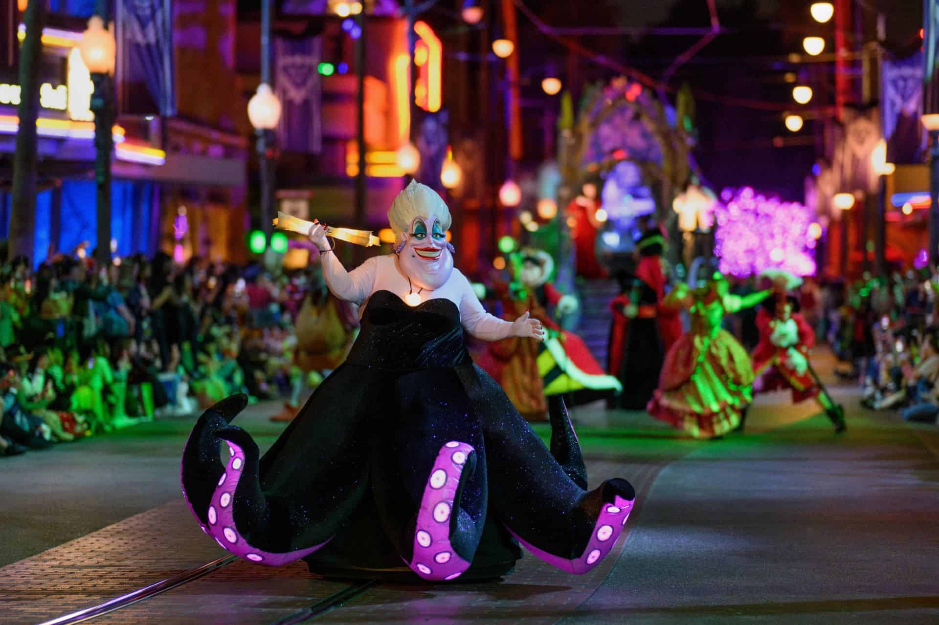 Ursula at the Frightfully Fun Parade During Oogie Boogie Bash