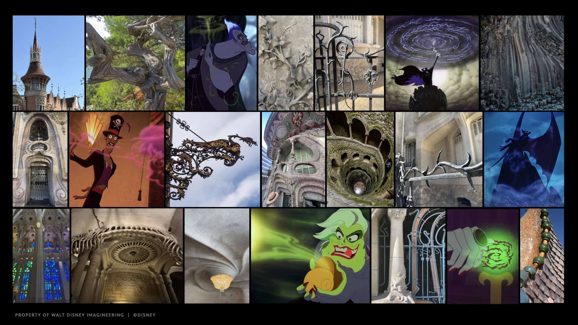 WDI Villains Land Research Conjured Architecture