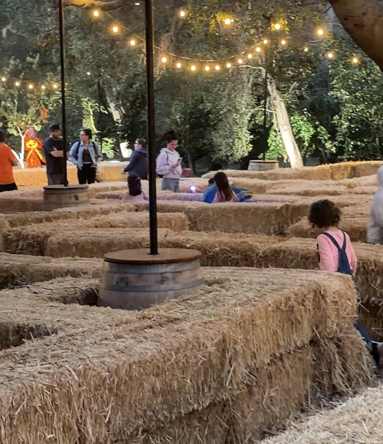 Hay bale maze