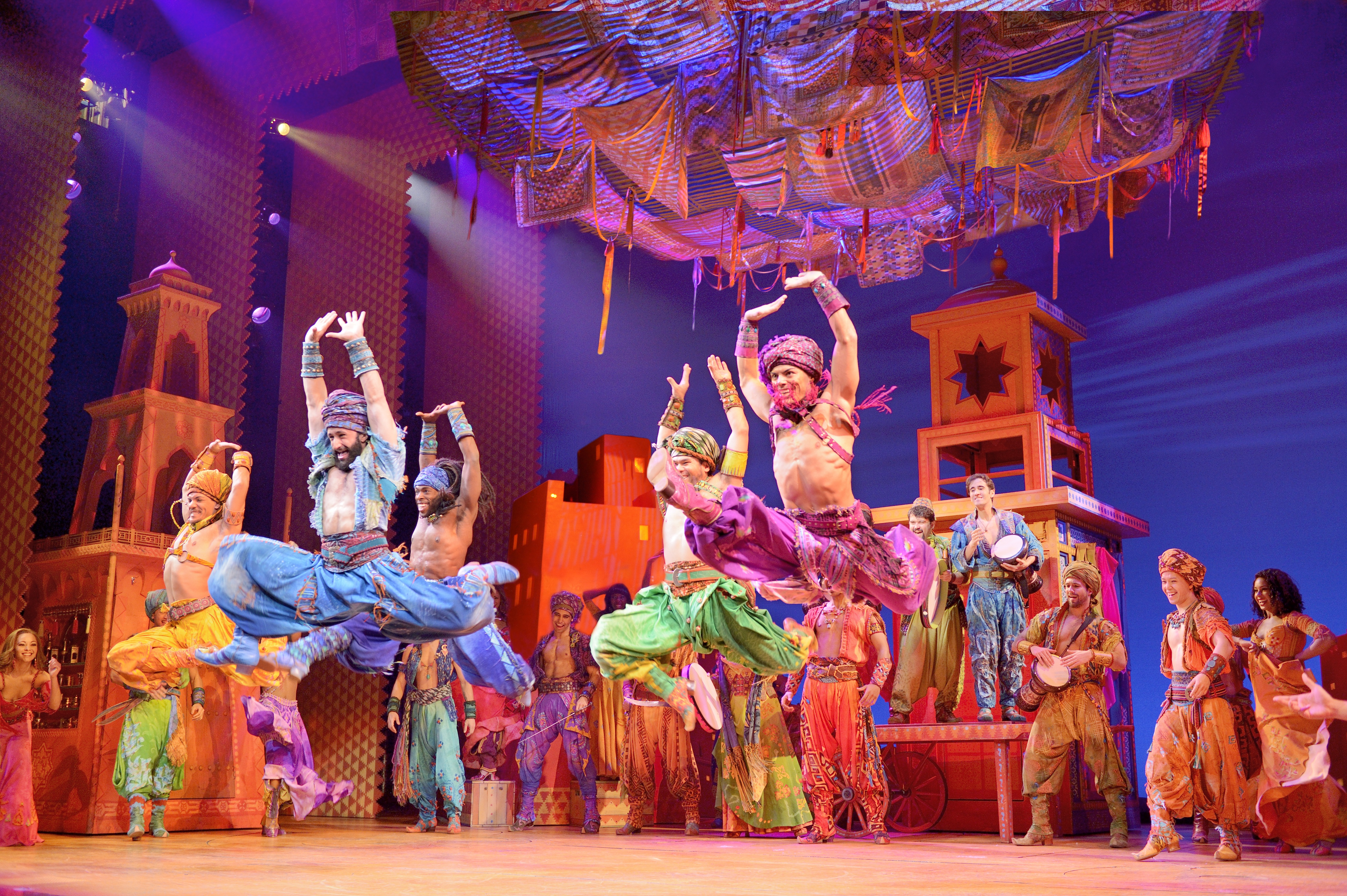 A moment from Disney on Broadway's production, Aladdin. 