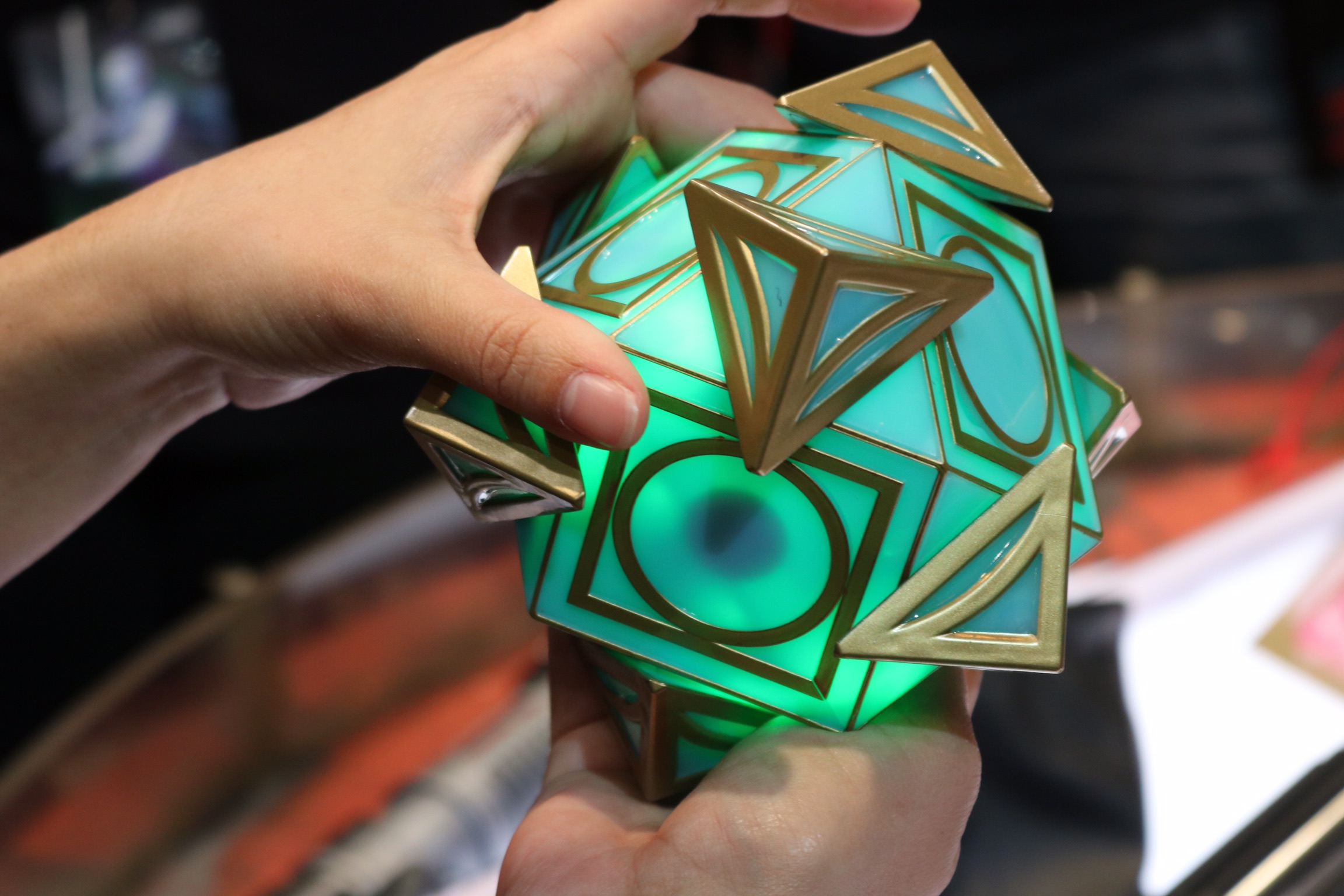 The holocron will glow based off the color of the chosen crystal, unlocking special messages, including famous Jedi such as Master Yoda. 