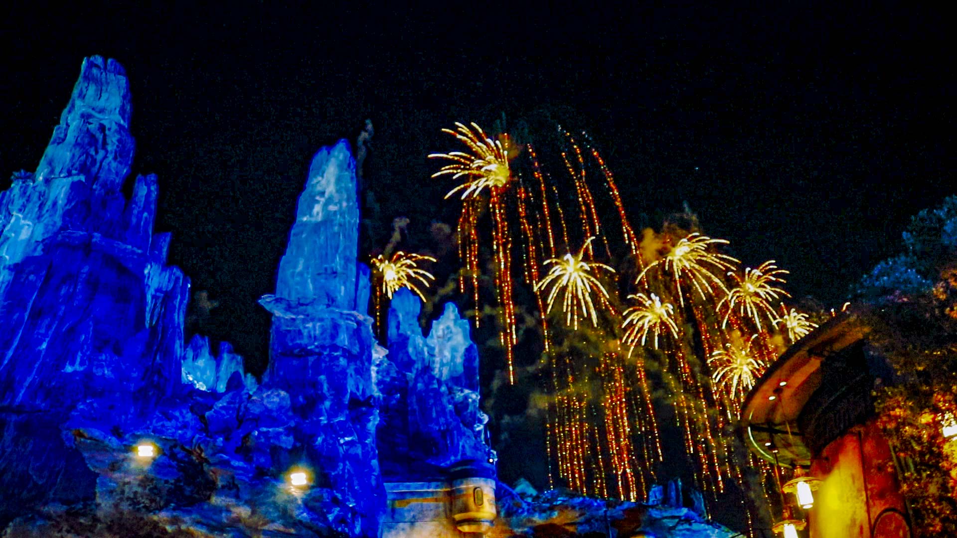 Disneyland's Fireworks over Galaxy's Edge