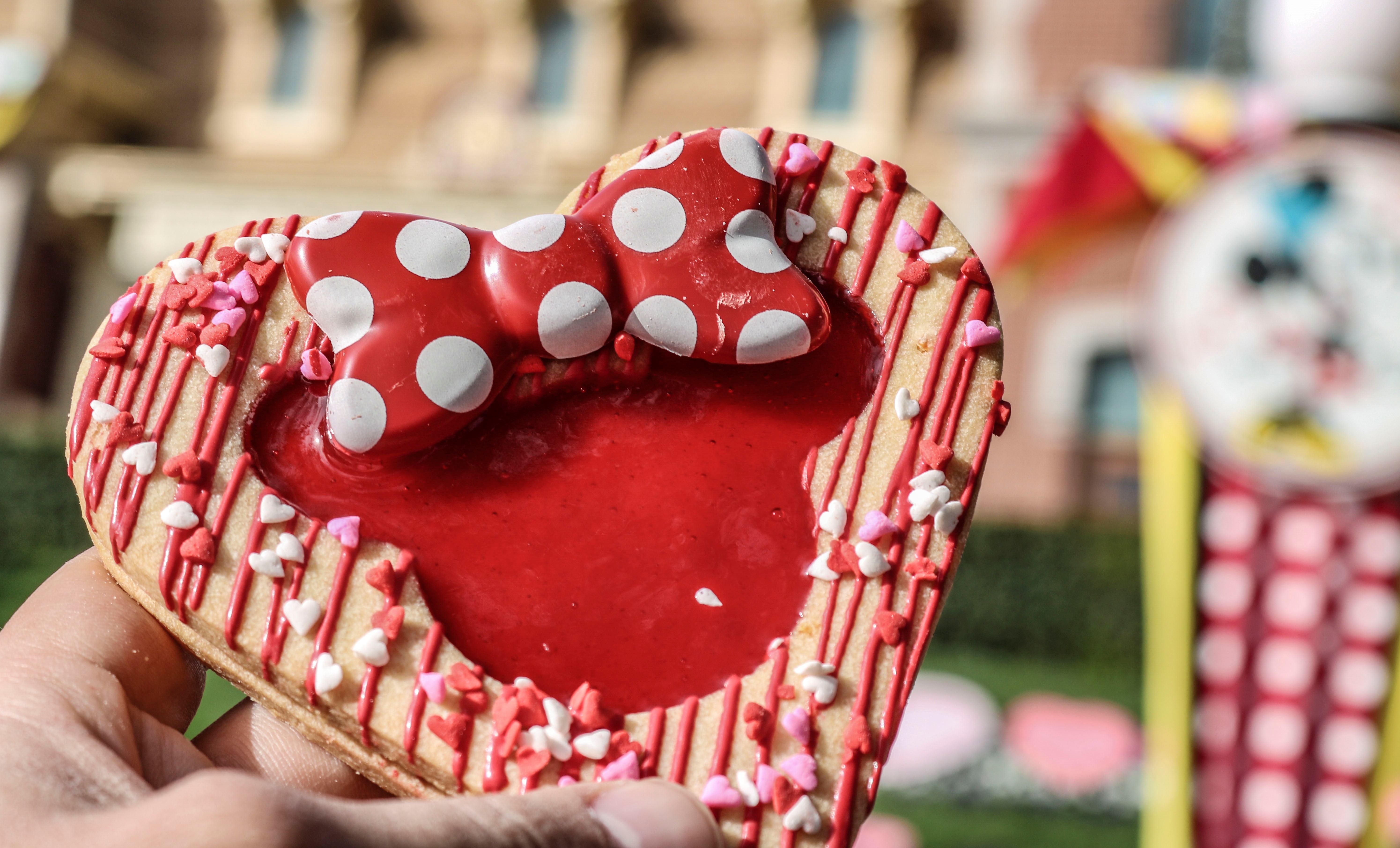 Market House's Heart Shaped Linzer Cookie with Minnie Center