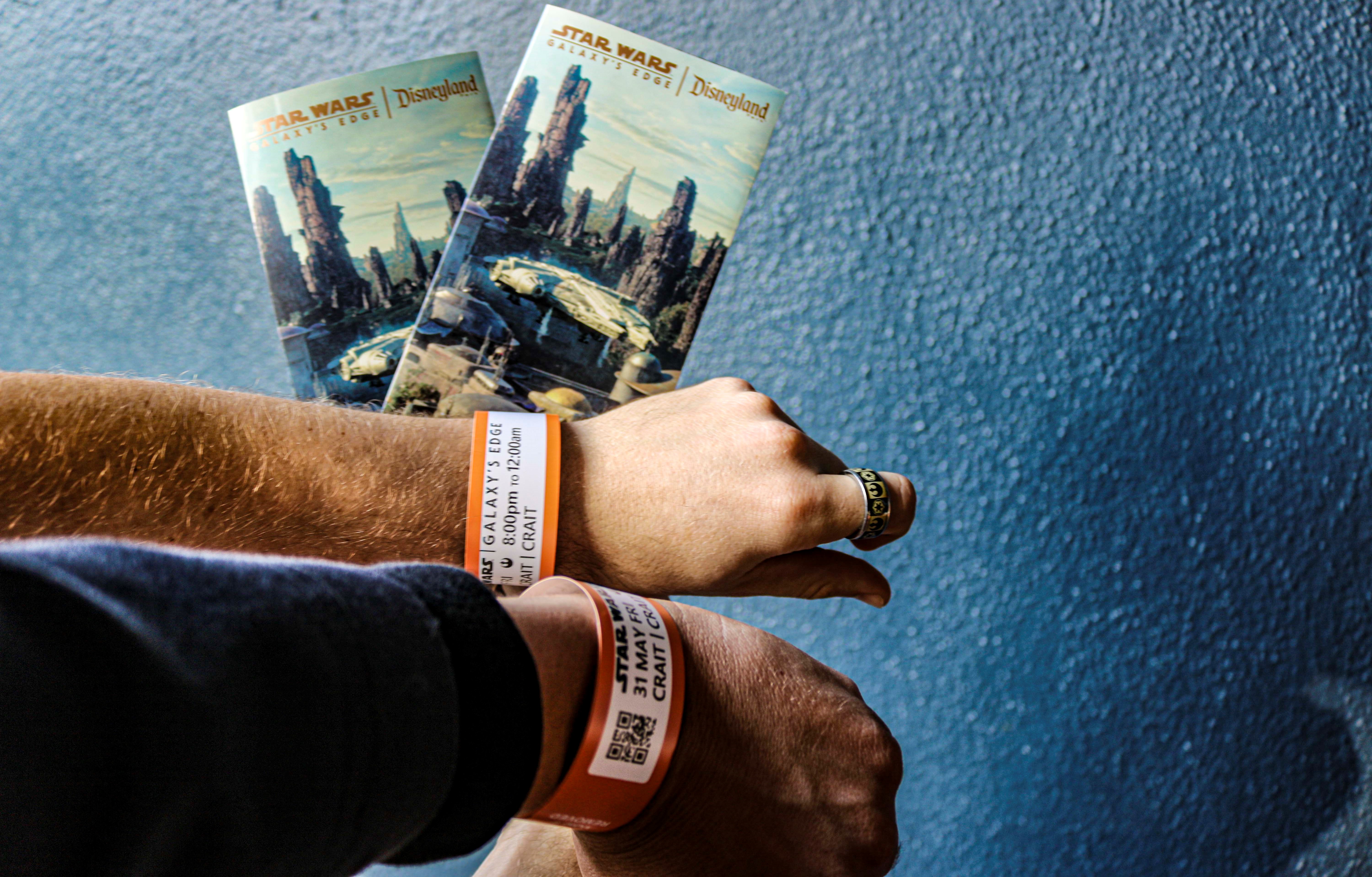 Wristbands will be scanned after you check in to prepare you for your journey! 