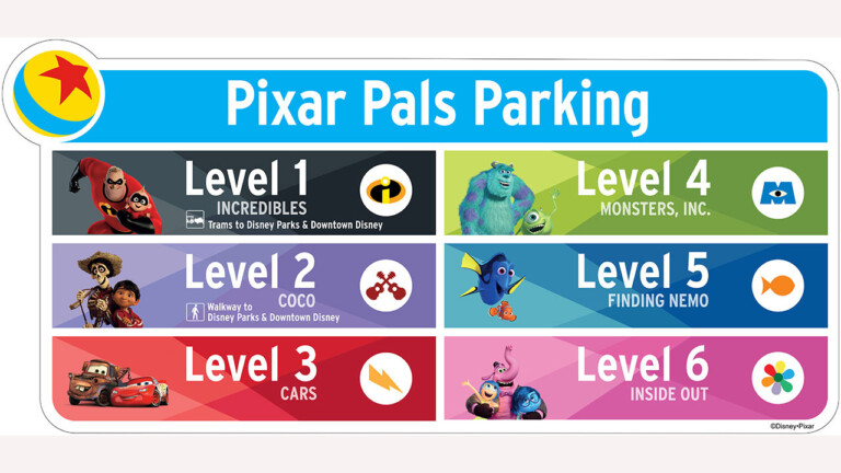 Disneyland Reveals Pixar Pals Parking Structure