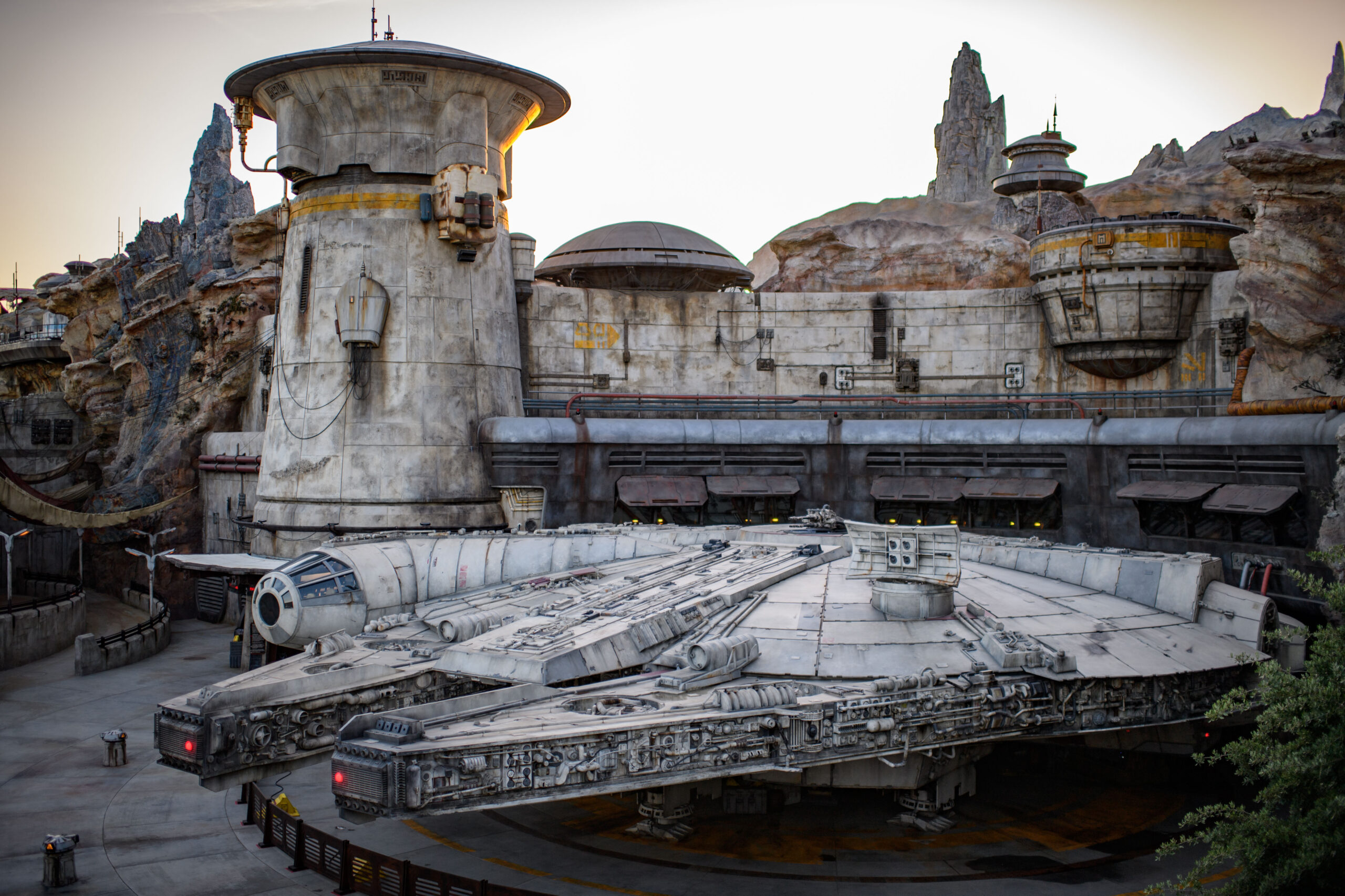 Star Wars: Galaxy's Edge at Disneyland Park in Anaheim, California, and at Disney's Hollywood Studios in Lake Buena Vista, Florida, is Disney's largest single-themed land expansion ever at 14-acres each, transporting guests to Black Spire Outpost, a village on the planet of Batuu. Guests will discover two signature attractions. Millennium Falcon: Smugglers Run (pictured), available opening day, and Star Wars: Rise of the Resistance, opening later this year. (Richard Harbaugh/Disney Parks)