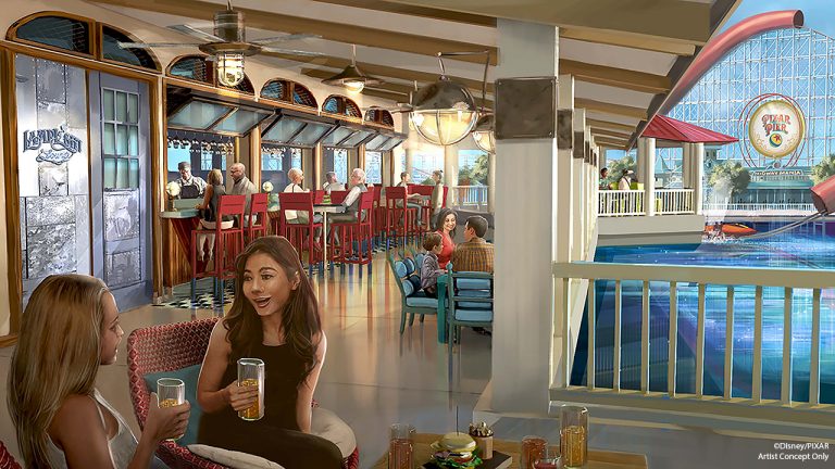 A Sneak Peek of Lamplight Lounge coming to Pixar Pier
